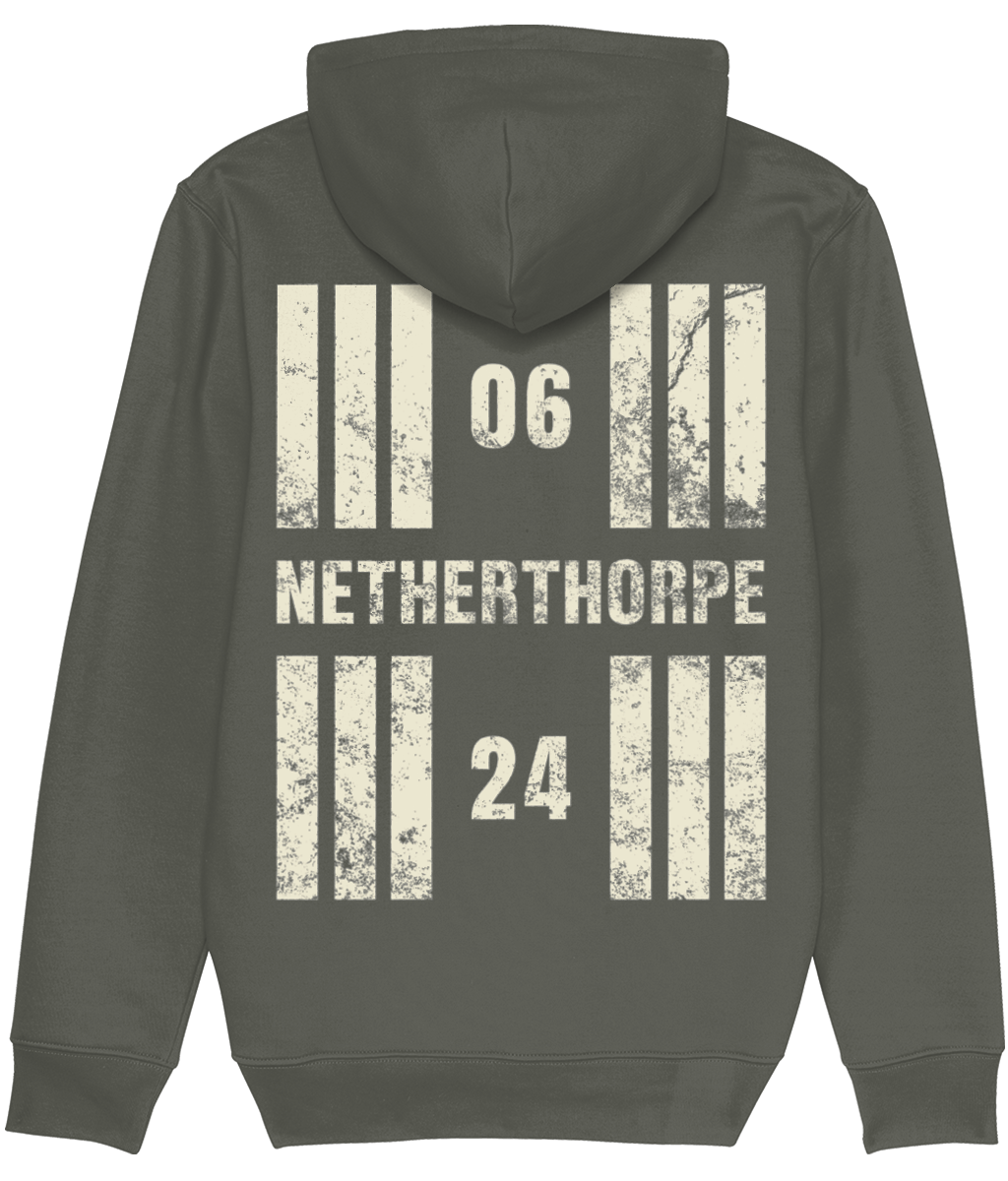 Netherthorpe Aerodrome Runway Designator Premium Heavyweight Unisex Hoodie