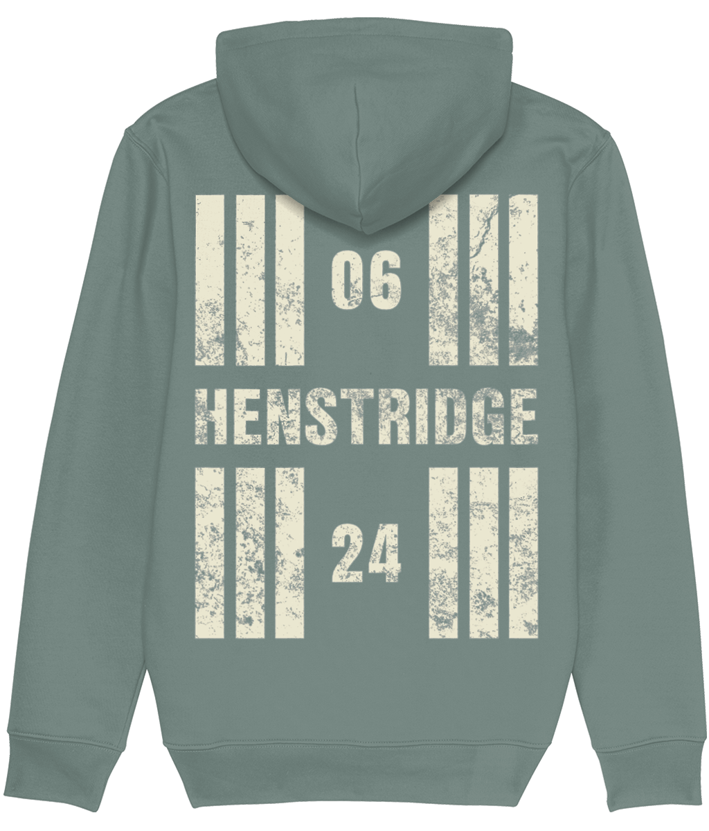 Henstridge Airfield Runway Designator Premium Heavyweight Unisex Hoodie