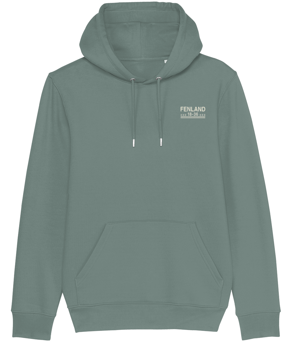 Fenland Aerodrome Runway Designator Premium Heavyweight Unisex Hoodie