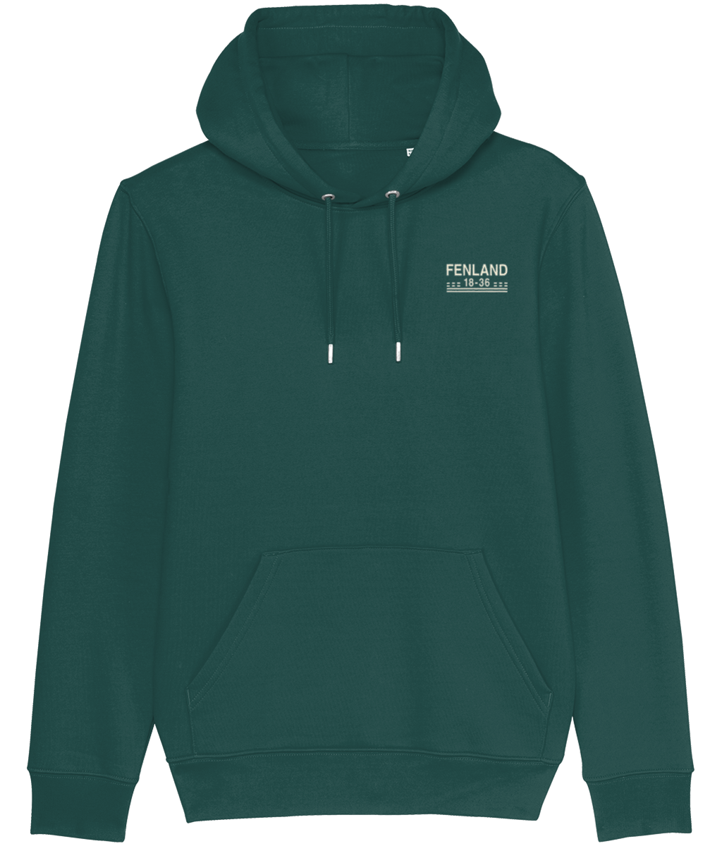 Fenland Aerodrome Runway Designator Premium Heavyweight Unisex Hoodie