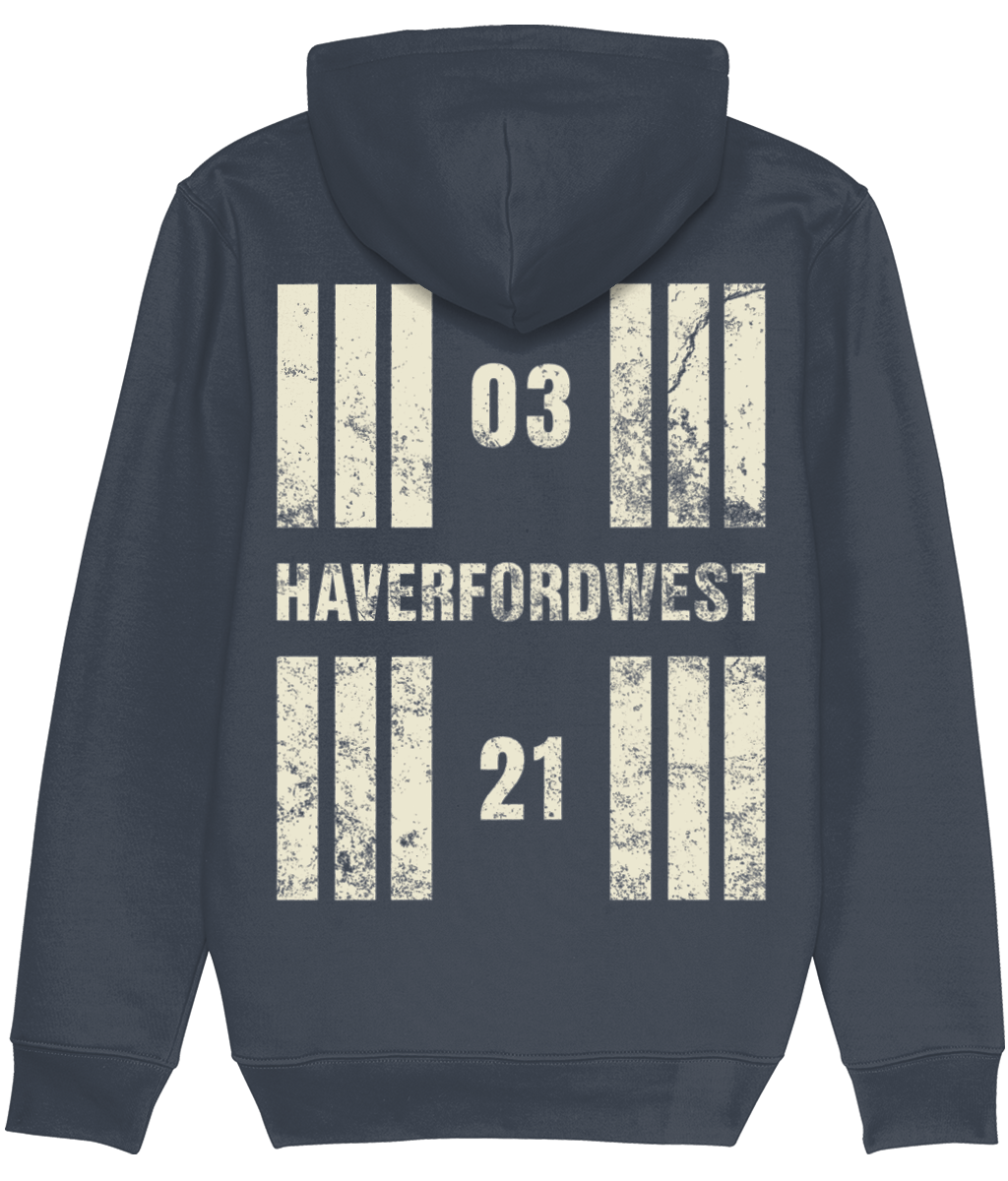 Haverfordwest Airport Runway Designator Premium Heavyweight Unisex Hoodie