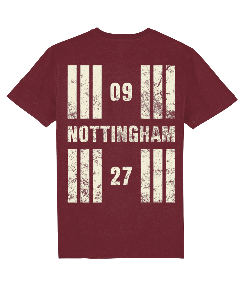 Nottingham Airport Runway Designator Unisex Organic Cotton T-Shirt