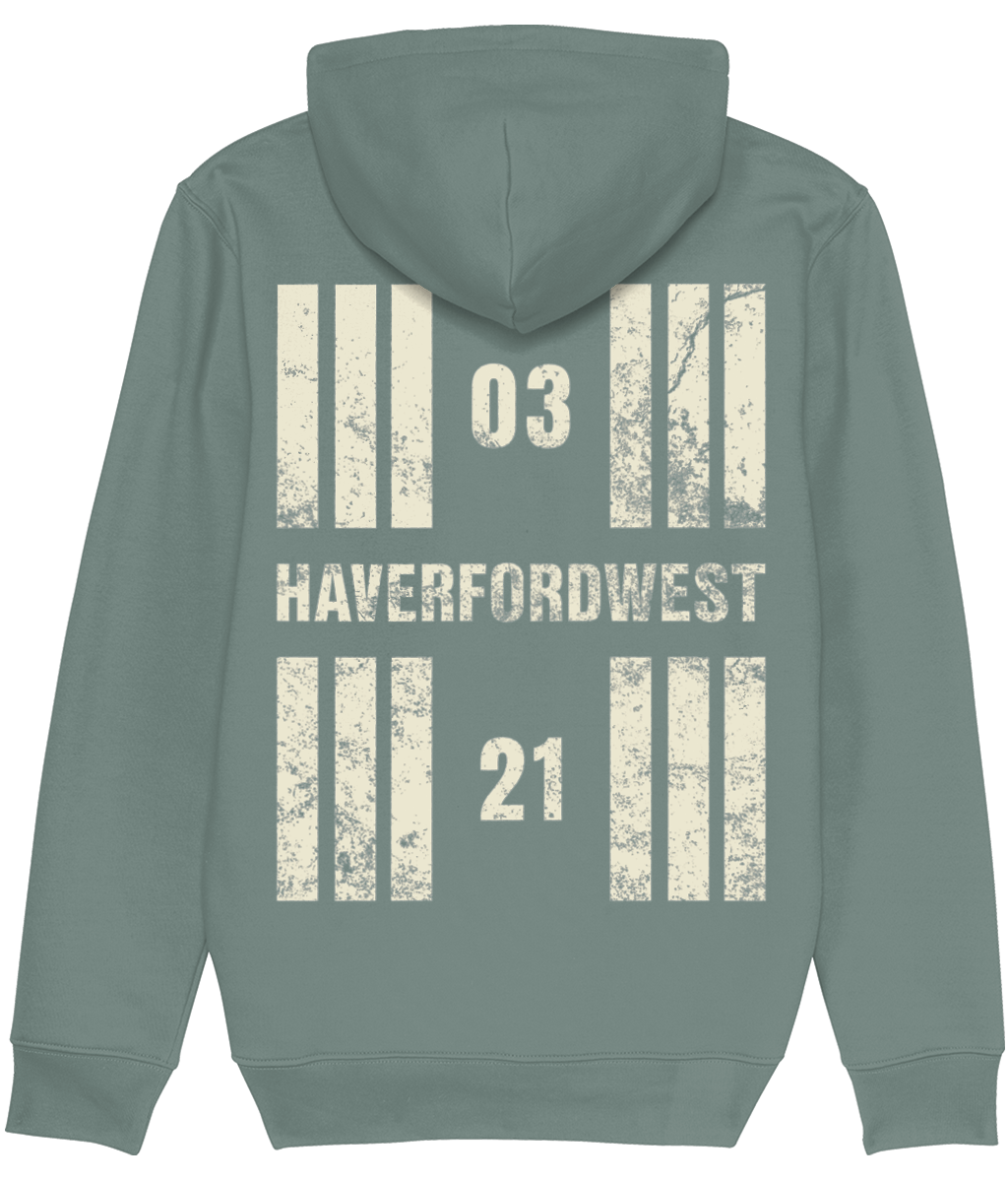 Haverfordwest Airport Runway Designator Premium Heavyweight Unisex Hoodie