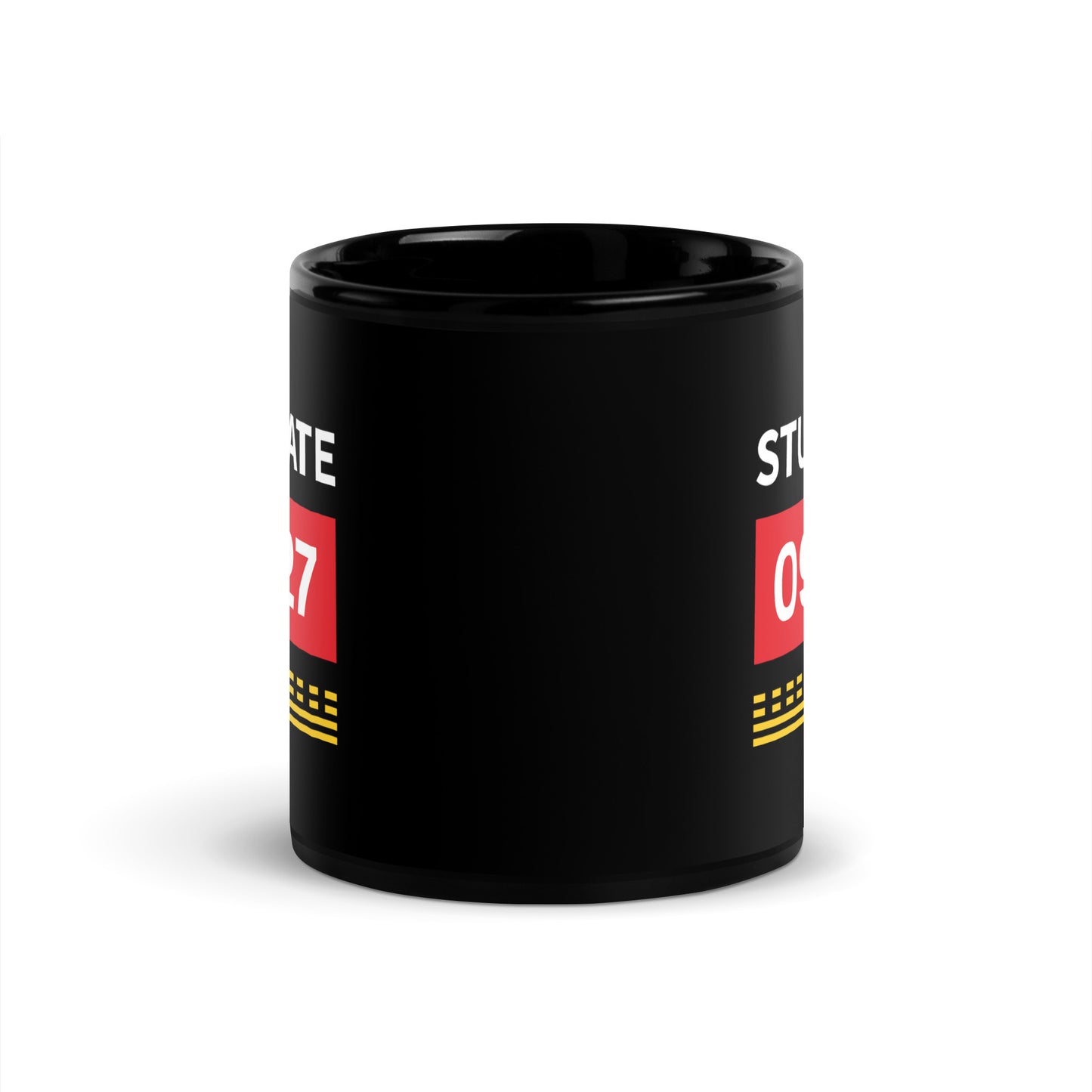 Sturgate Airport Runway Hold Point Black Glossy Mug