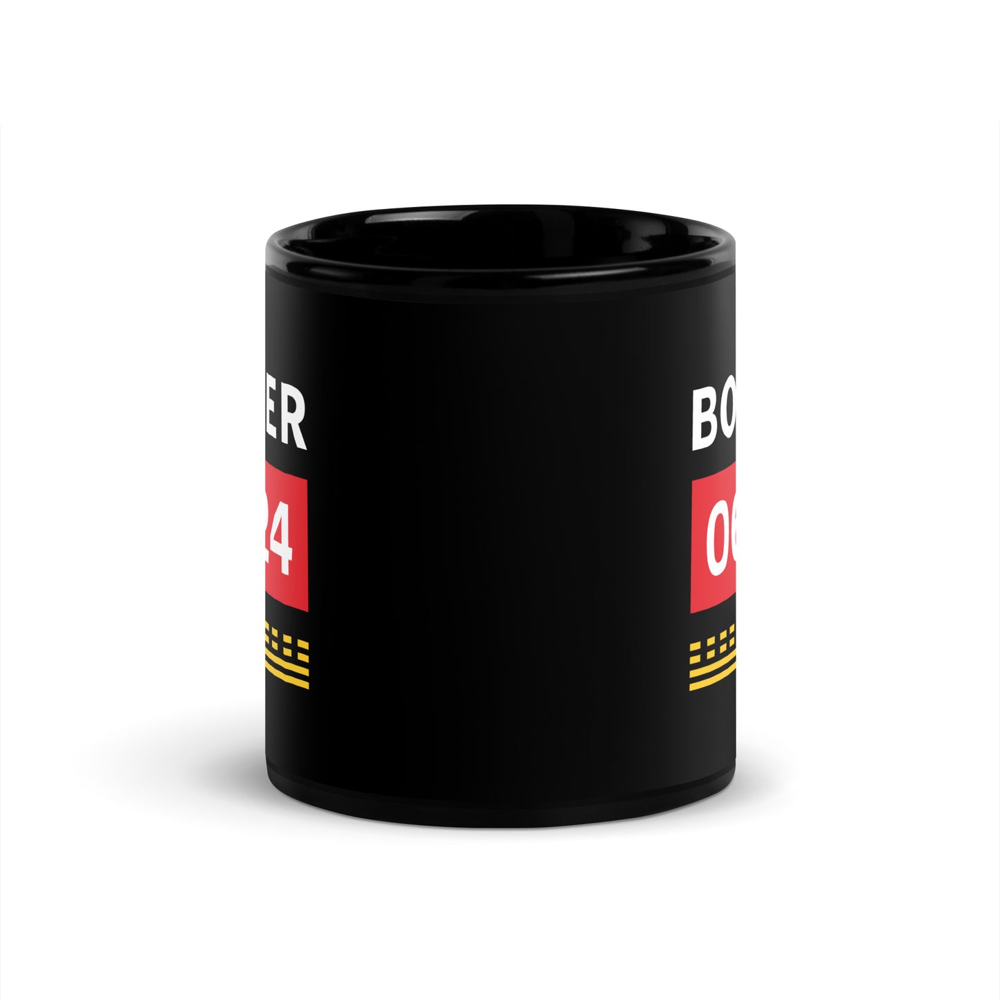 Booker Airfield Runway Hold Point Black Glossy Mug