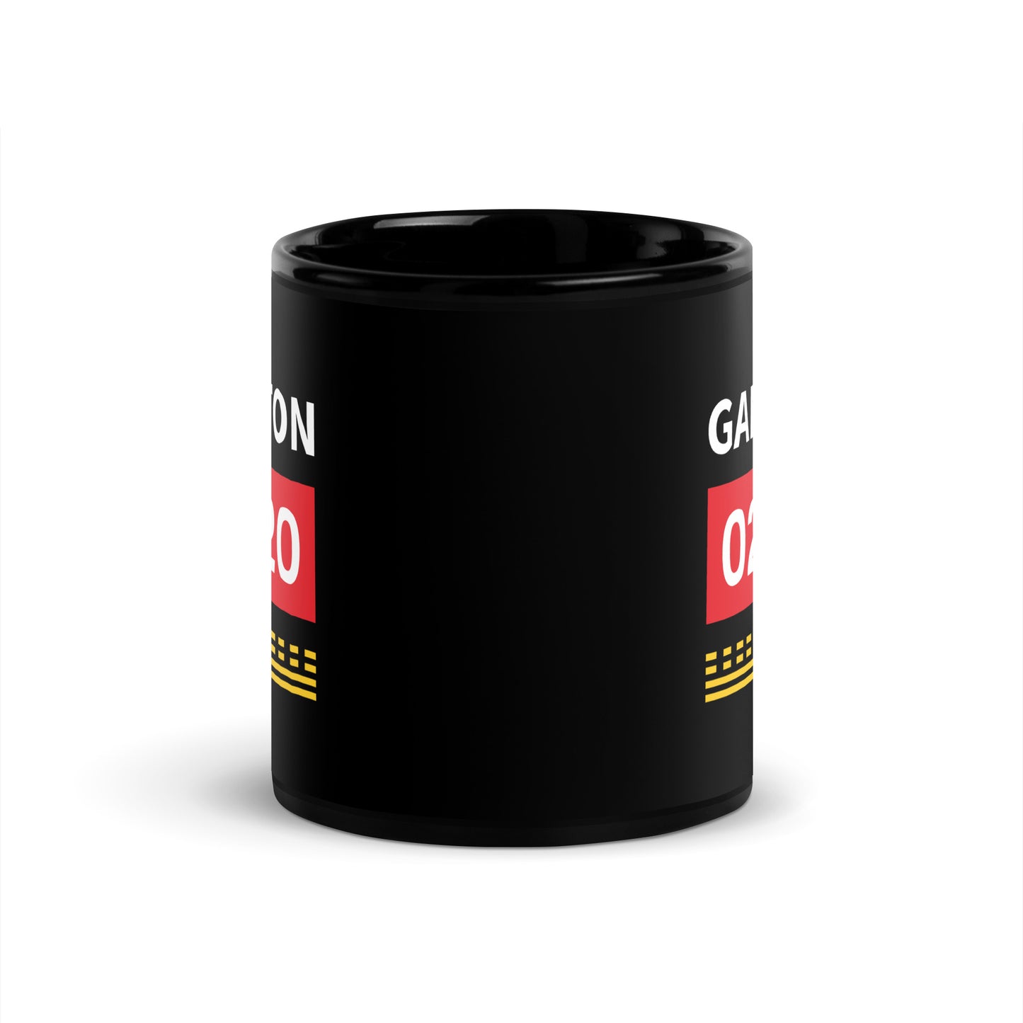 Gamston Airport Runway Hold Point Black Glossy Mug