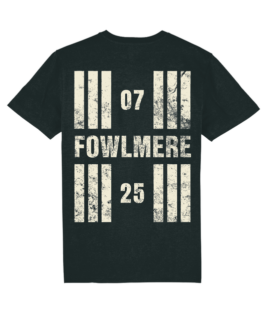 Fowlmere Airfield Runway Designator Unisex Organic Cotton T-Shirt