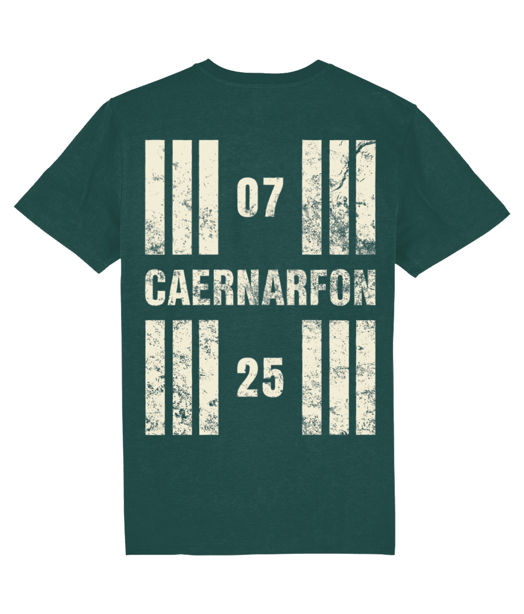 Caernarfon Airport Runway Designator Unisex Organic Cotton T-Shirt