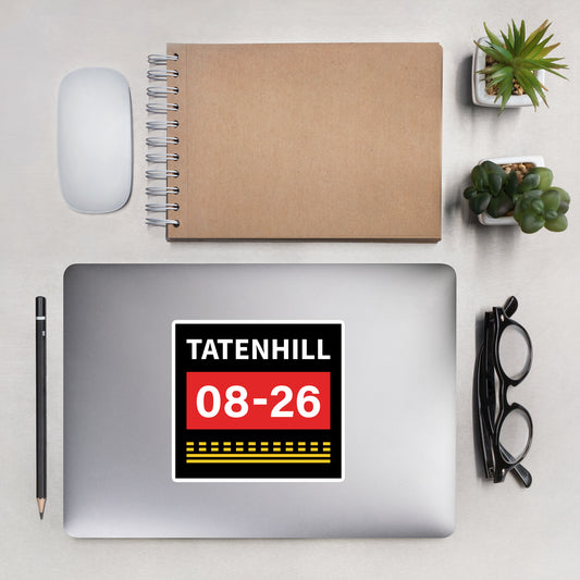 Tatenhill Airfield Runway Hold Point 5.5 inch Bubble-free sticker.