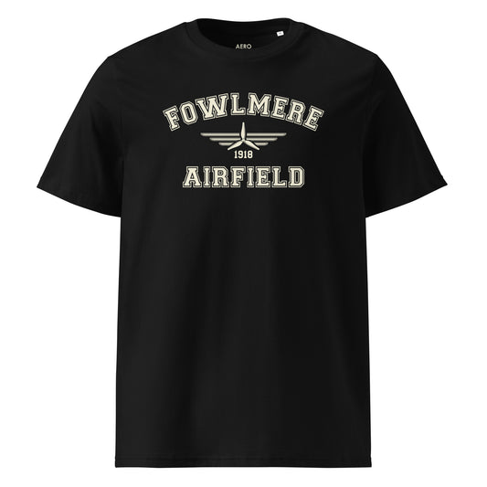 Fowlmere Airfield Classic Collegiate Unisex Organic Cotton T-Shirt