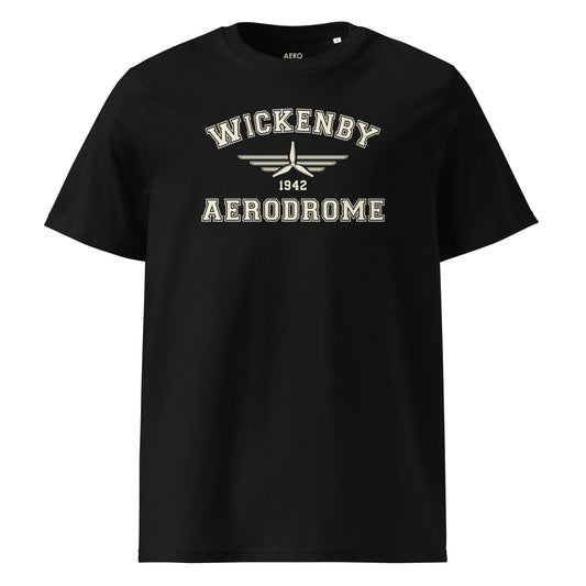 Wickenby Aerodrome Classic Collegiate Unisex Organic Cotton T-Shirt