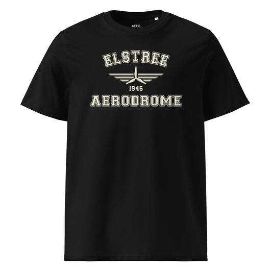 Elstree Aerodrome Classic Collegiate Unisex Organic Cotton T-Shirt