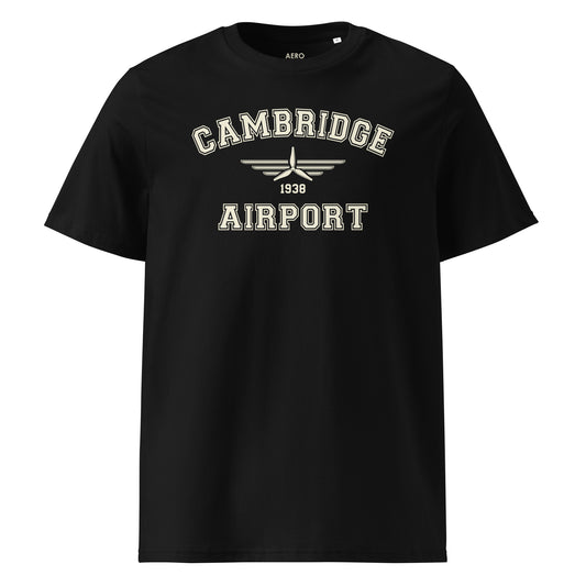 Cambridge Airport Classic Collegiate Unisex Organic Cotton T-Shirt