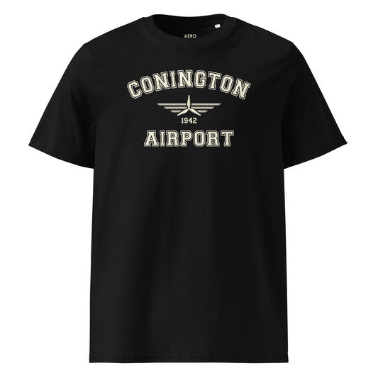 Conington Airport Classic Collegiate Unisex Organic Cotton T-Shirt