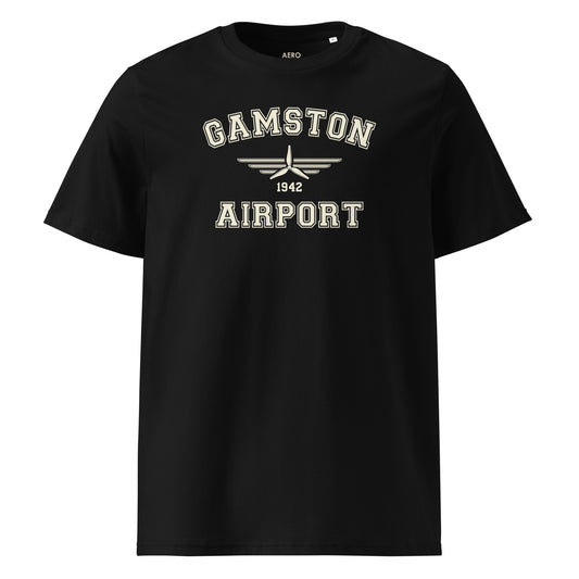 Gamston Airport Classic Collegiate Unisex Organic Cotton T-Shirt