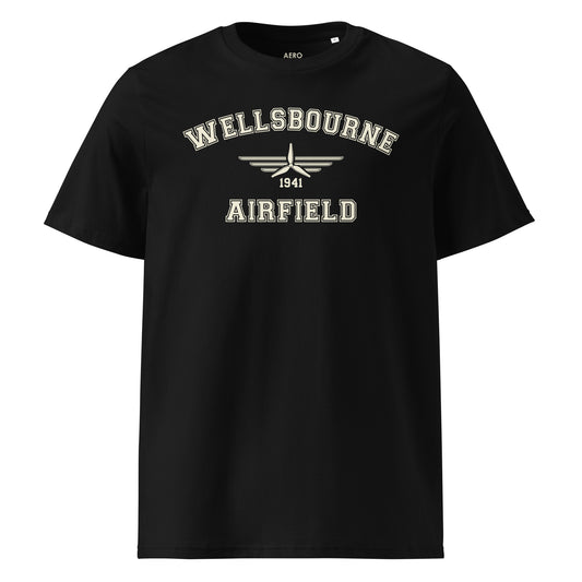 Wellsbourne Airfield Classic Collegiate Unisex Organic Cotton T-Shirt