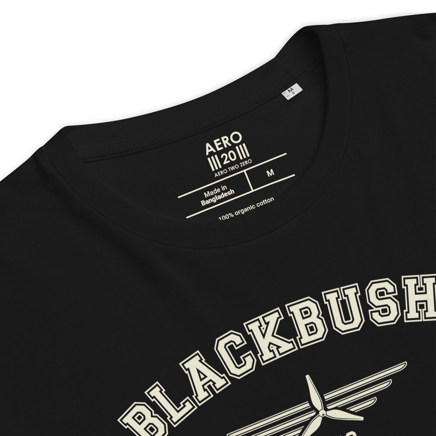 Blackbushe Airport Classic Collegiate Unisex Organic Cotton T-Shirt