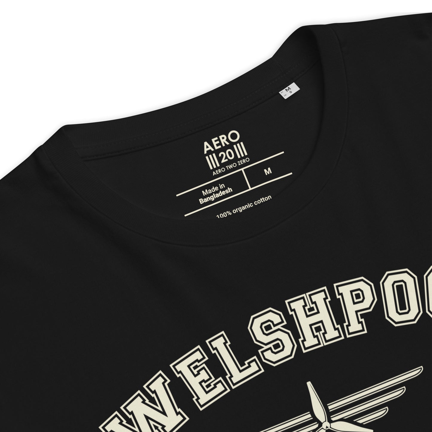 Welshpool Airport Classic Collegiate Unisex Organic Cotton T-Shirt