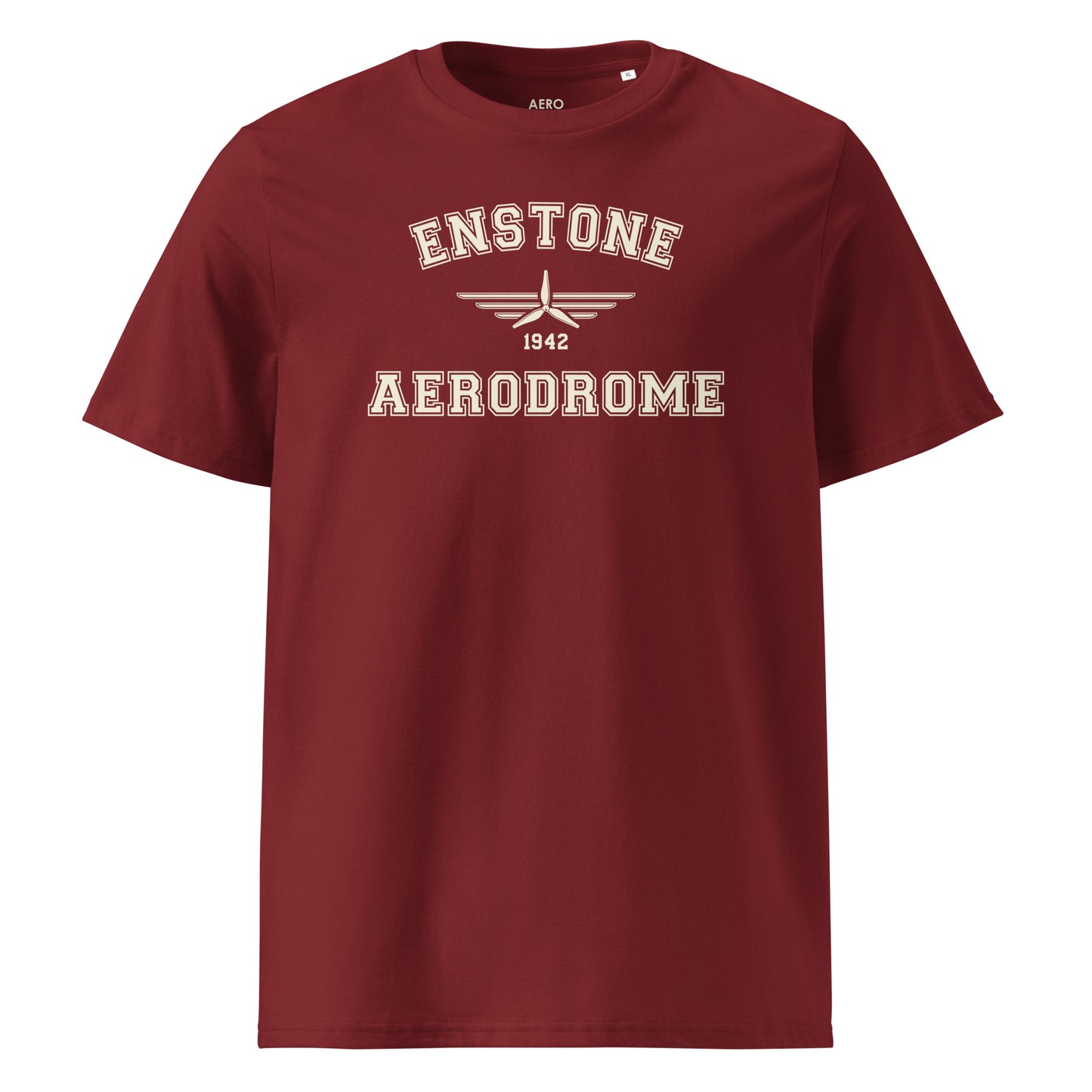 Enstone Aerodrome Classic Collegiate Unisex Organic Cotton T-Shirt