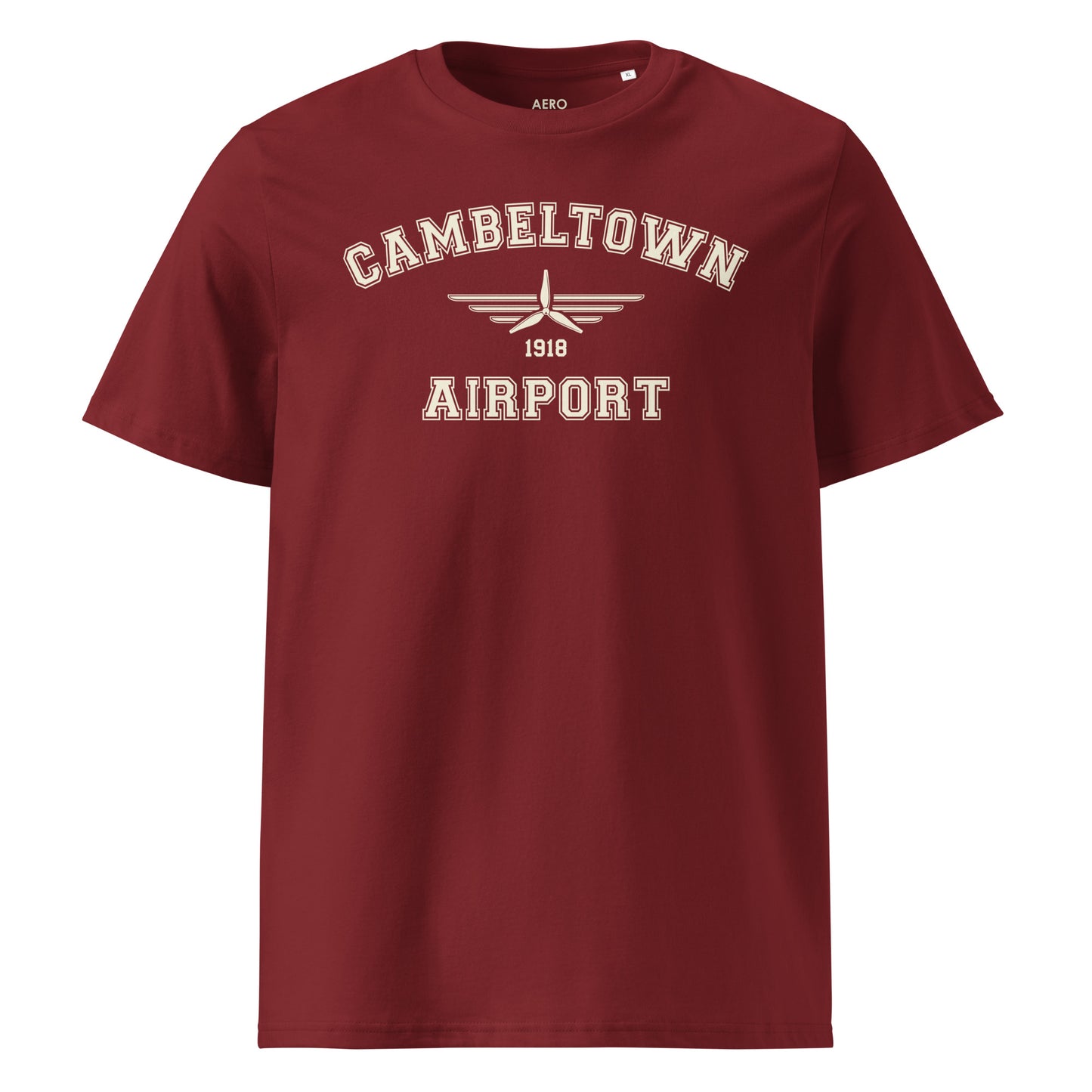 Campbeltown Airport Classic Collegiate Unisex Organic Cotton T-Shirt