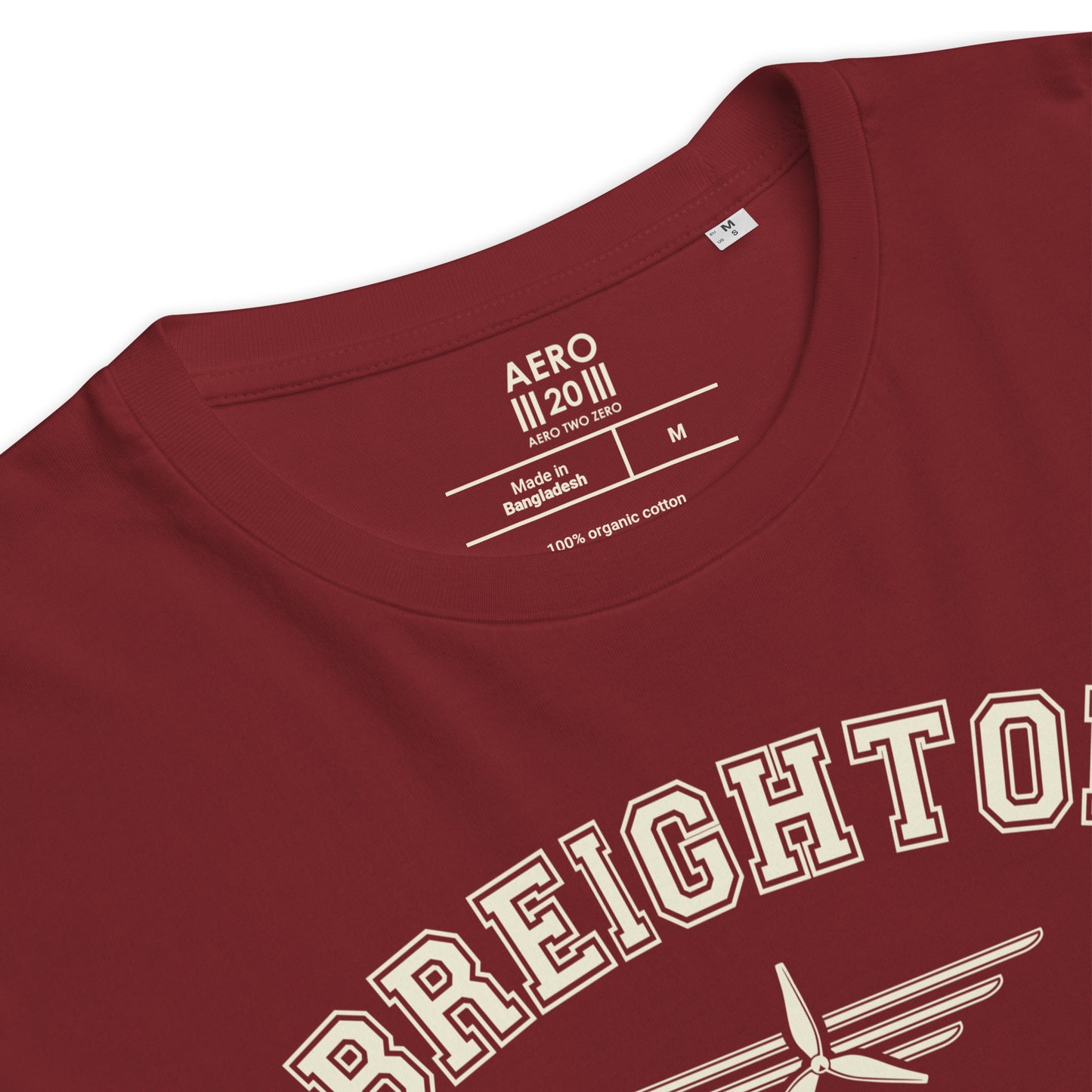 Breighton Airfield Classic Collegiate Unisex Organic Cotton T-Shirt