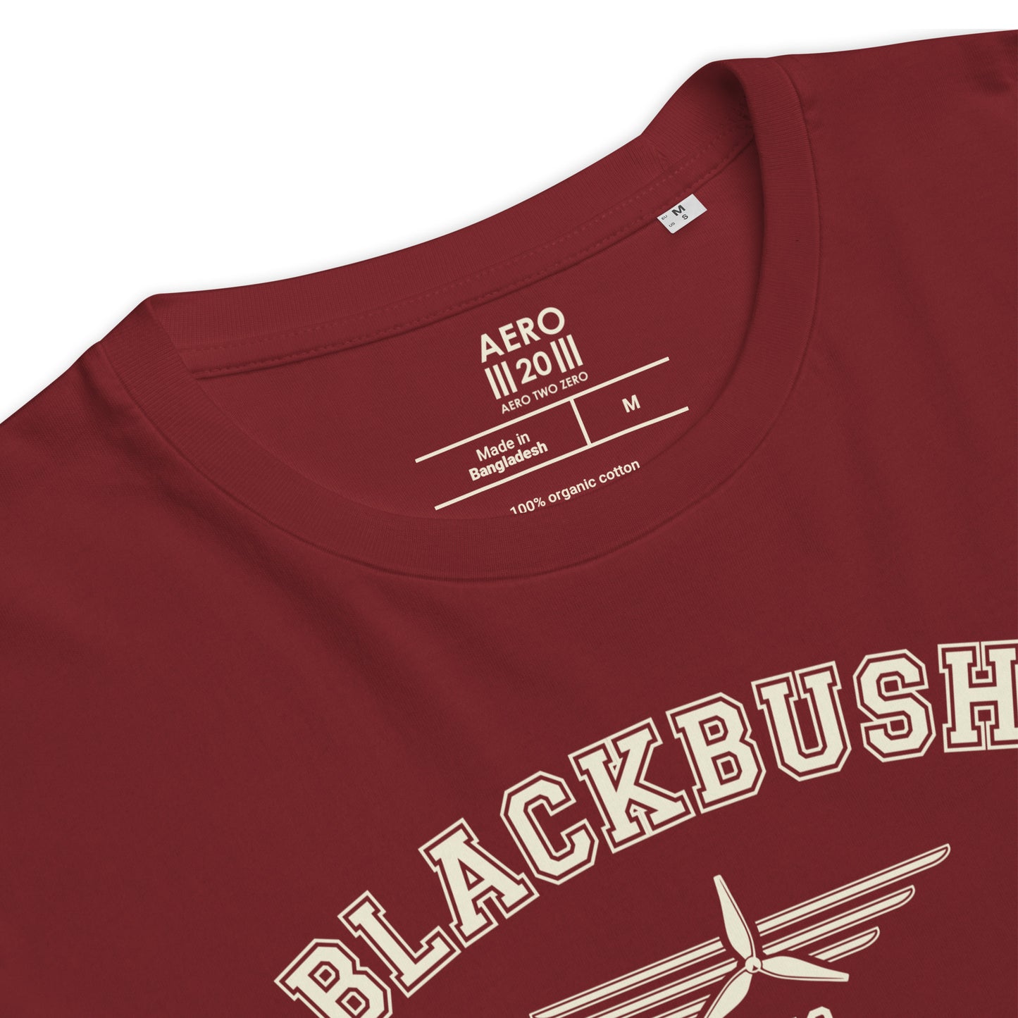 Blackbushe Airport Classic Collegiate Unisex Organic Cotton T-Shirt