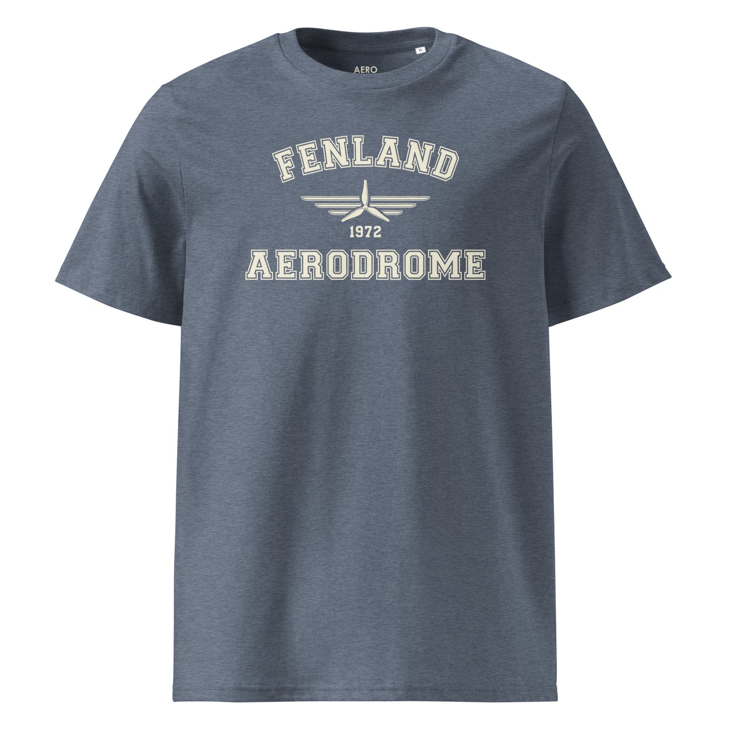 Fenland Aerodrome Classic Collegiate Unisex Organic Cotton T-Shirt