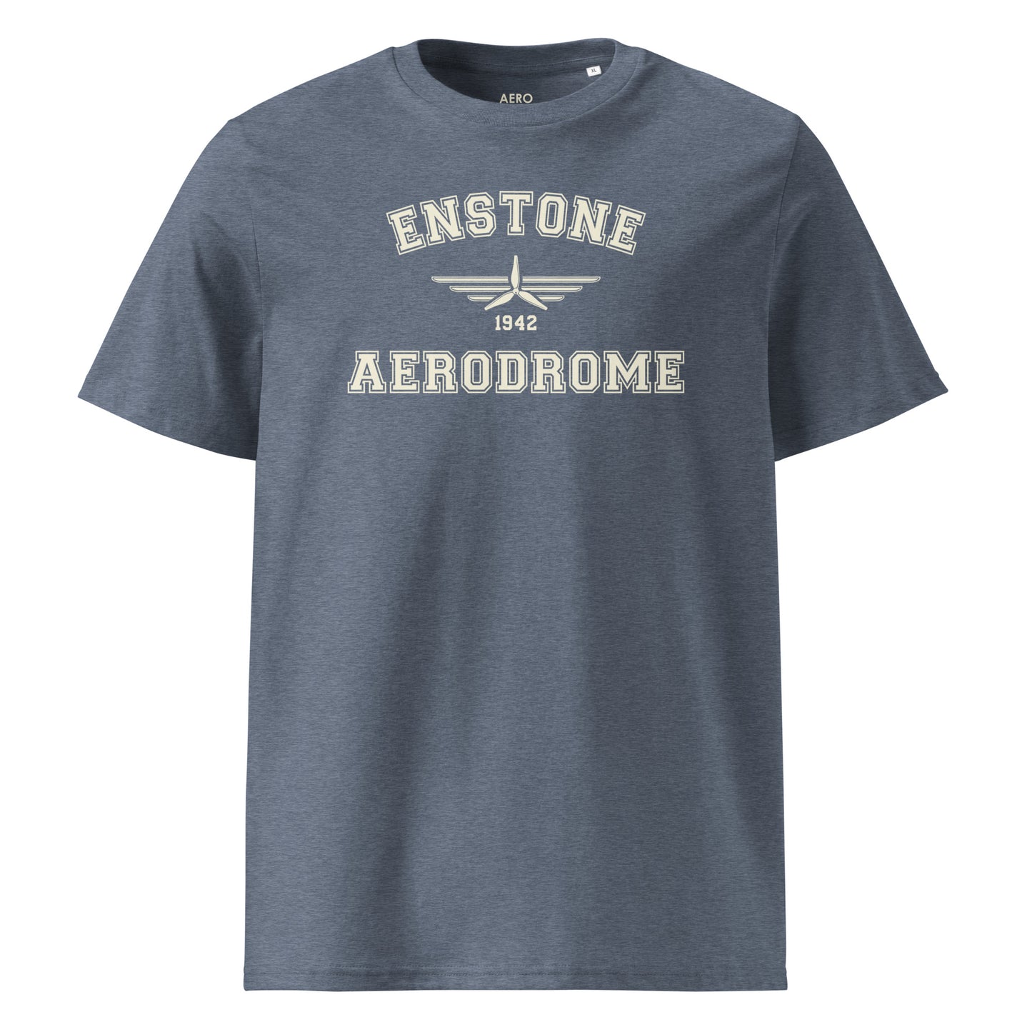 Enstone Aerodrome Classic Collegiate Unisex Organic Cotton T-Shirt