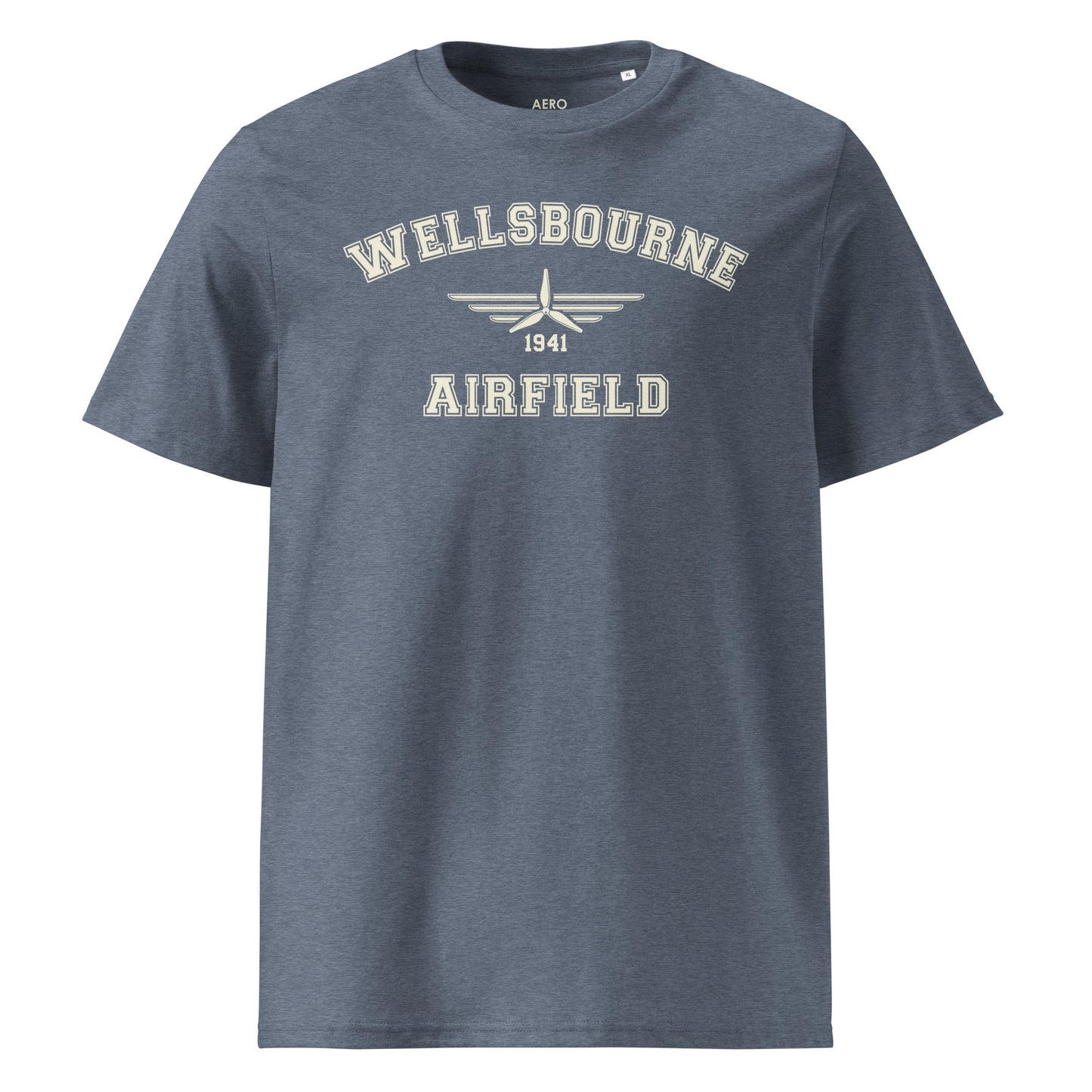 Wellsbourne Airfield Classic Collegiate Unisex Organic Cotton T-Shirt