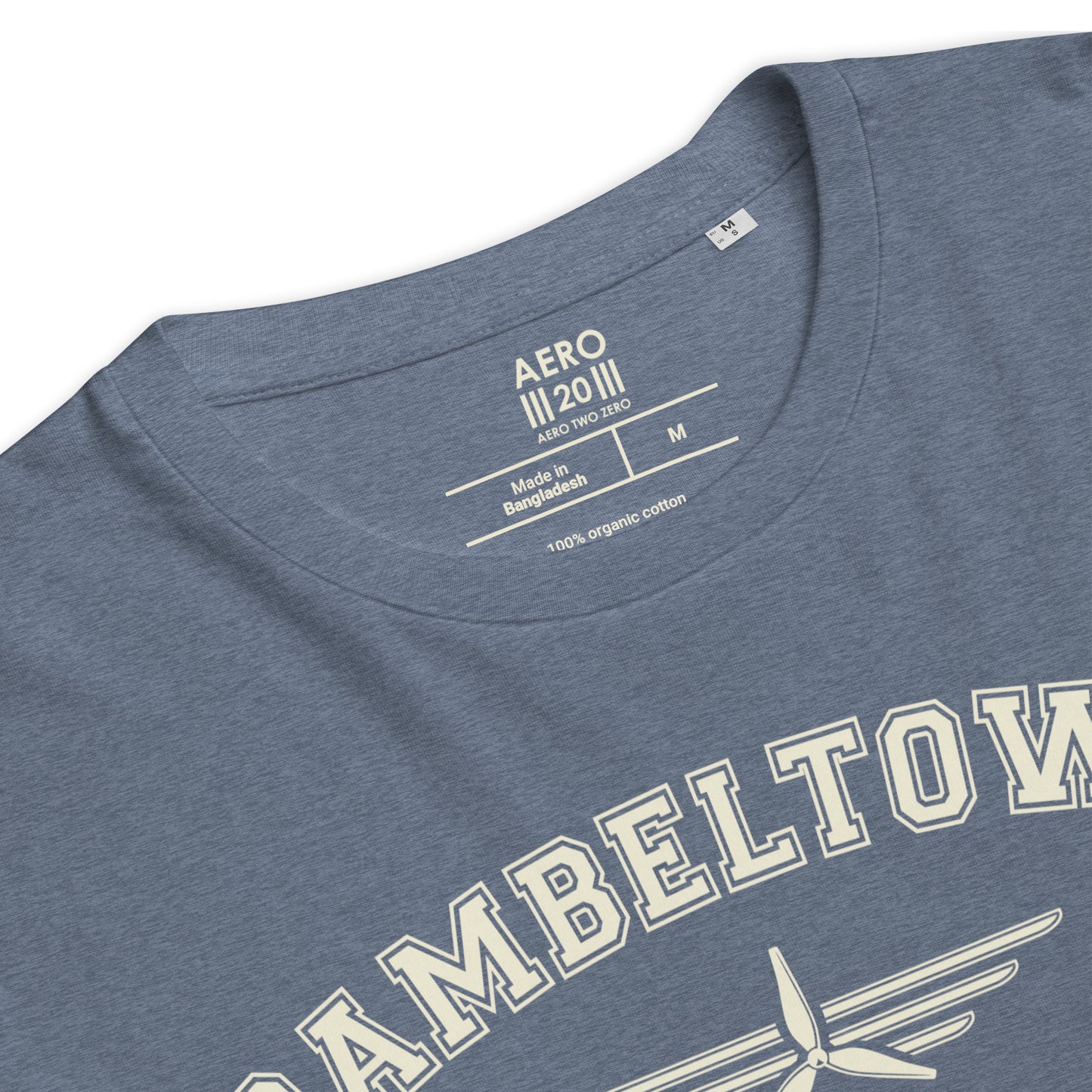 Campbeltown Airport Classic Collegiate Unisex Organic Cotton T-Shirt