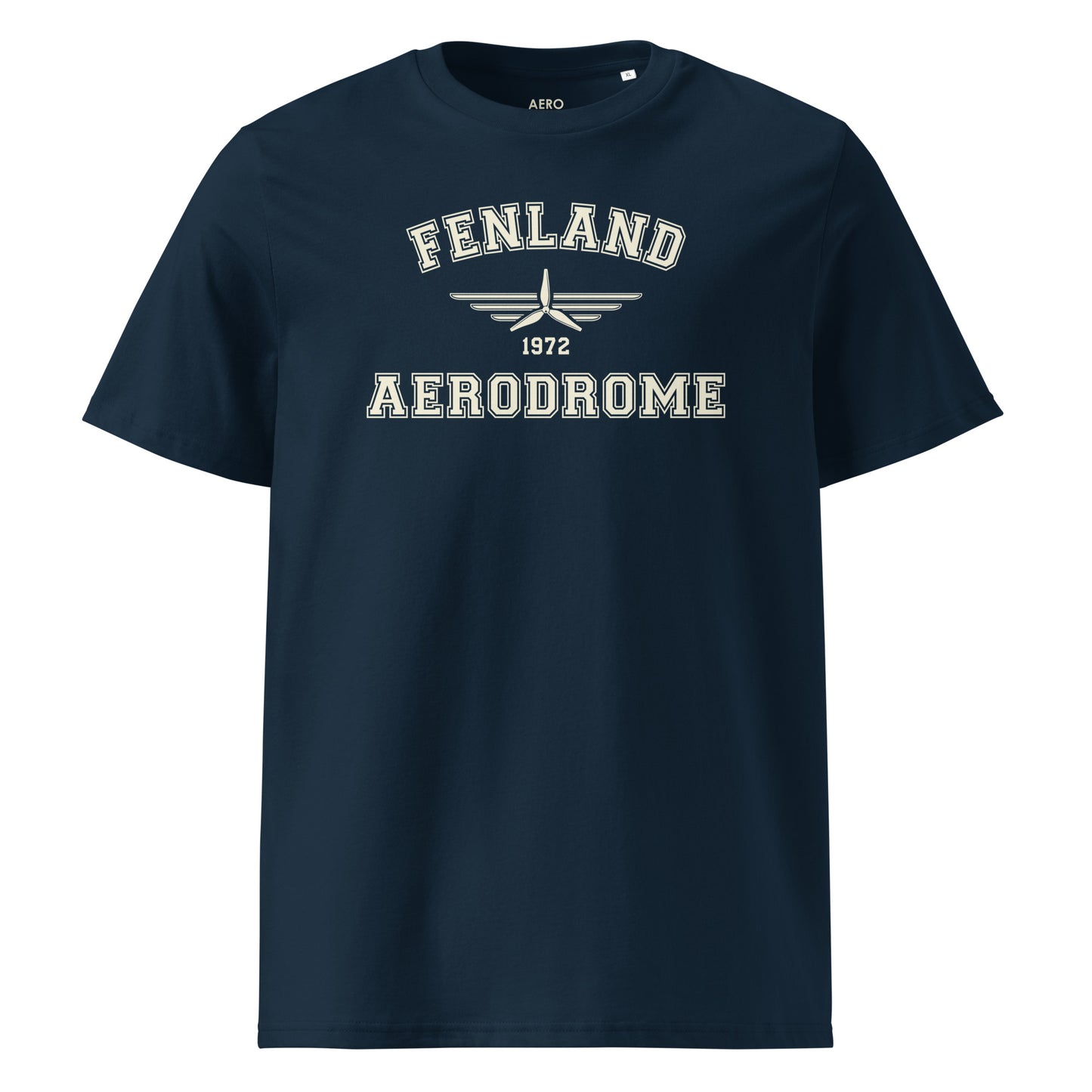 Fenland Aerodrome Classic Collegiate Unisex Organic Cotton T-Shirt