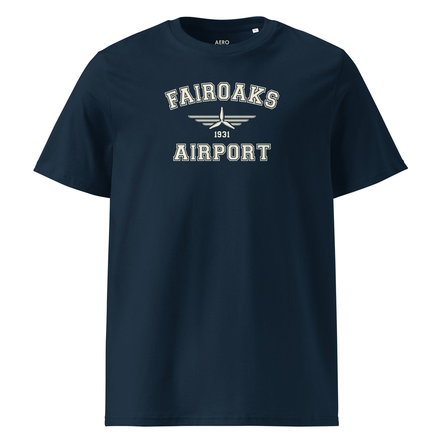 Fairoaks Airport Classic Collegiate Unisex Organic Cotton T-Shirt