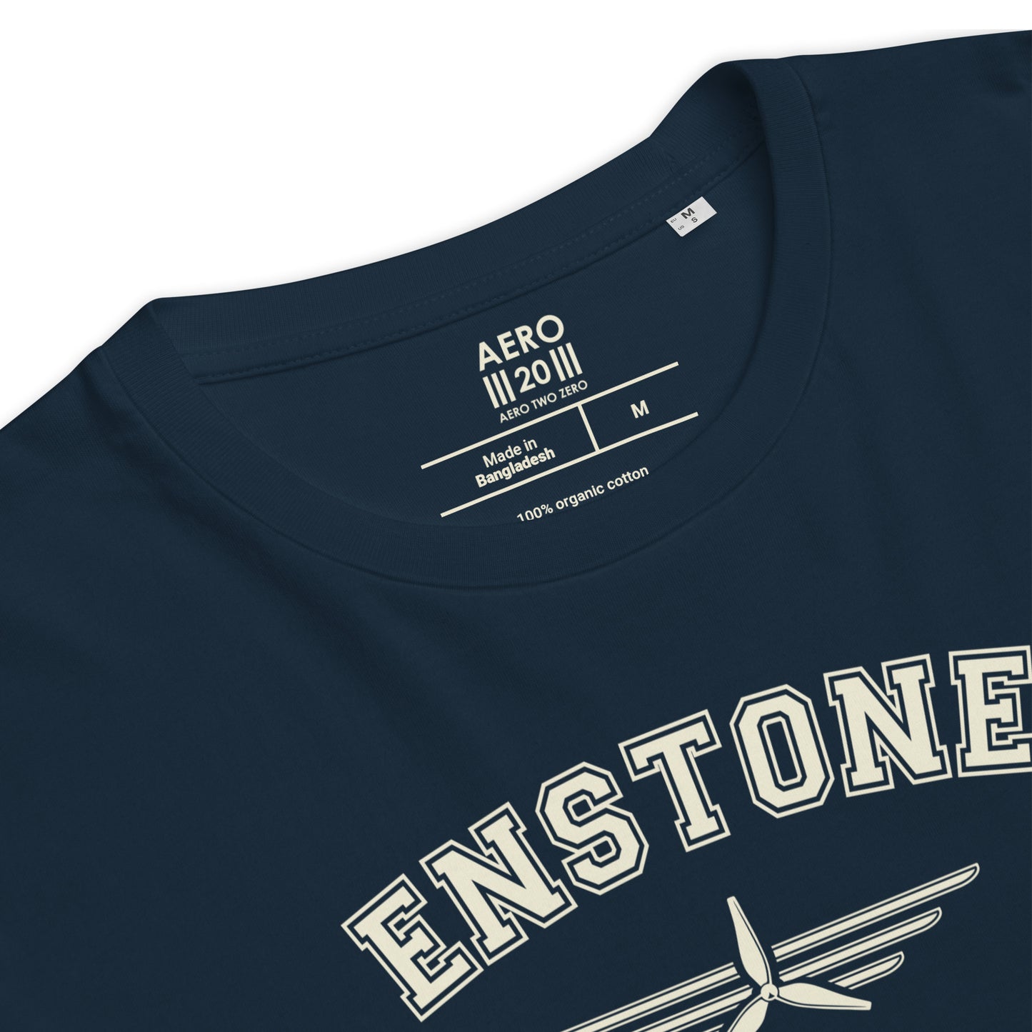 Enstone Aerodrome Classic Collegiate Unisex Organic Cotton T-Shirt