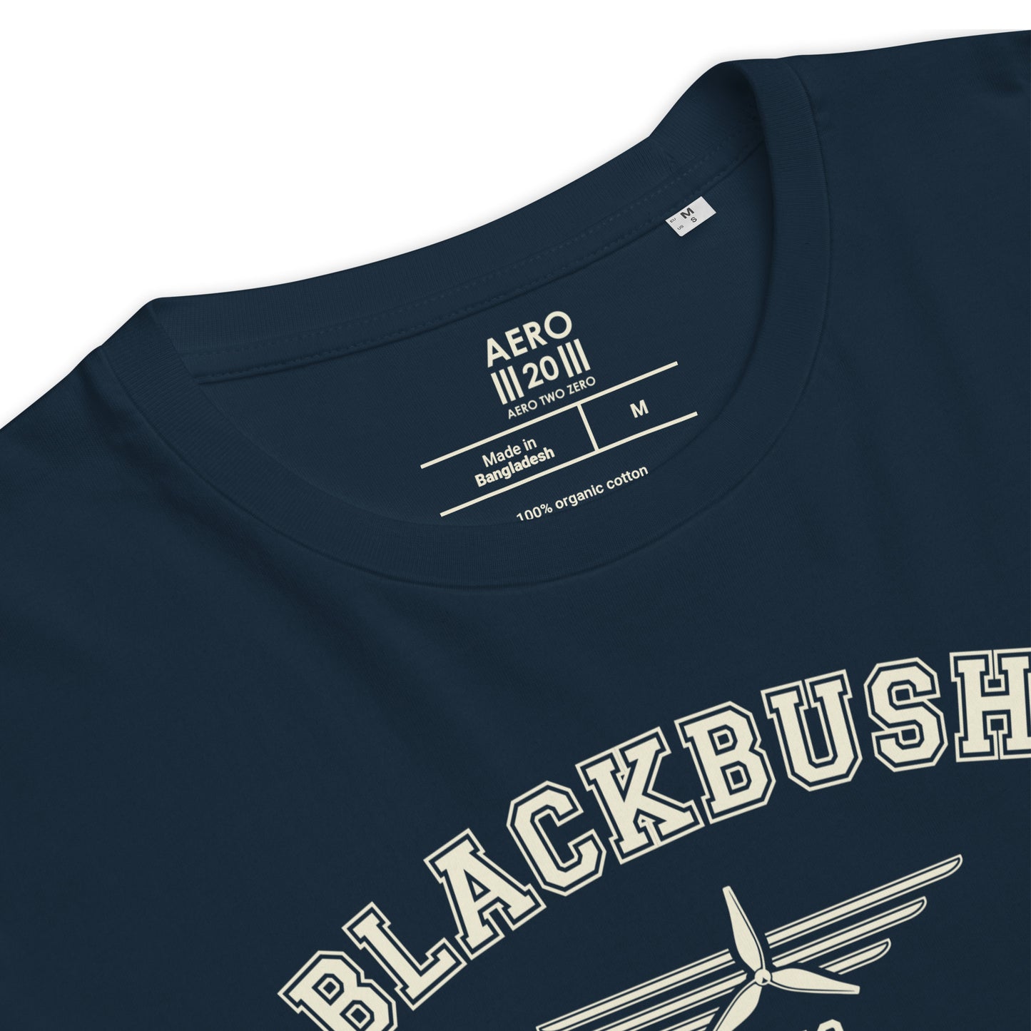 Blackbushe Airport Classic Collegiate Unisex Organic Cotton T-Shirt