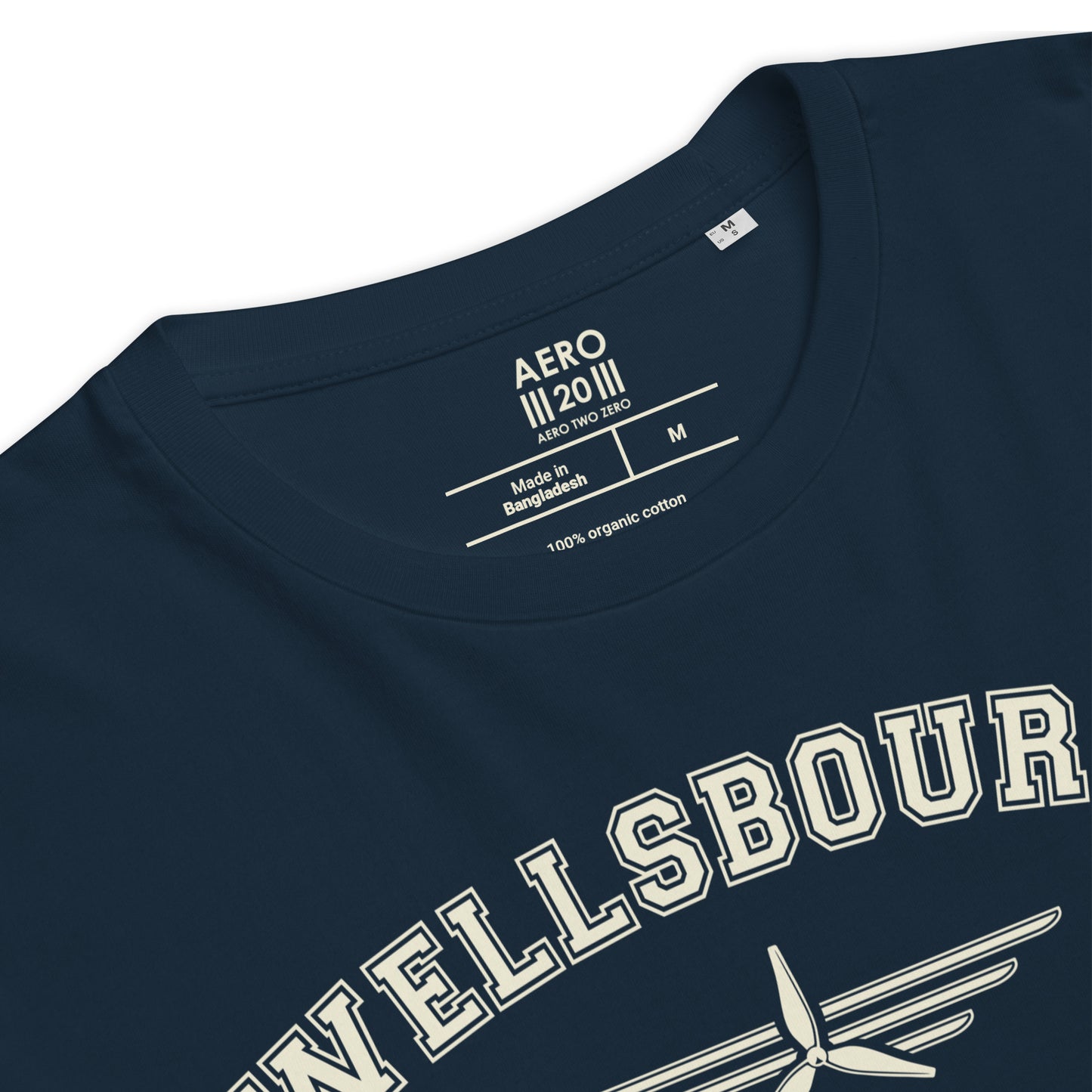 Wellsbourne Airfield Classic Collegiate Unisex Organic Cotton T-Shirt