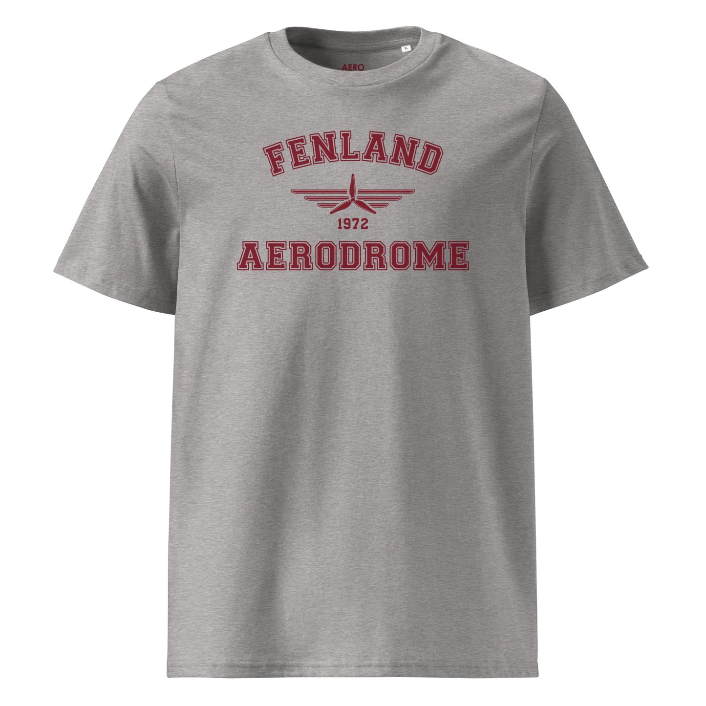 Fenland Aerodrome Classic Collegiate Unisex Organic Cotton T-Shirt