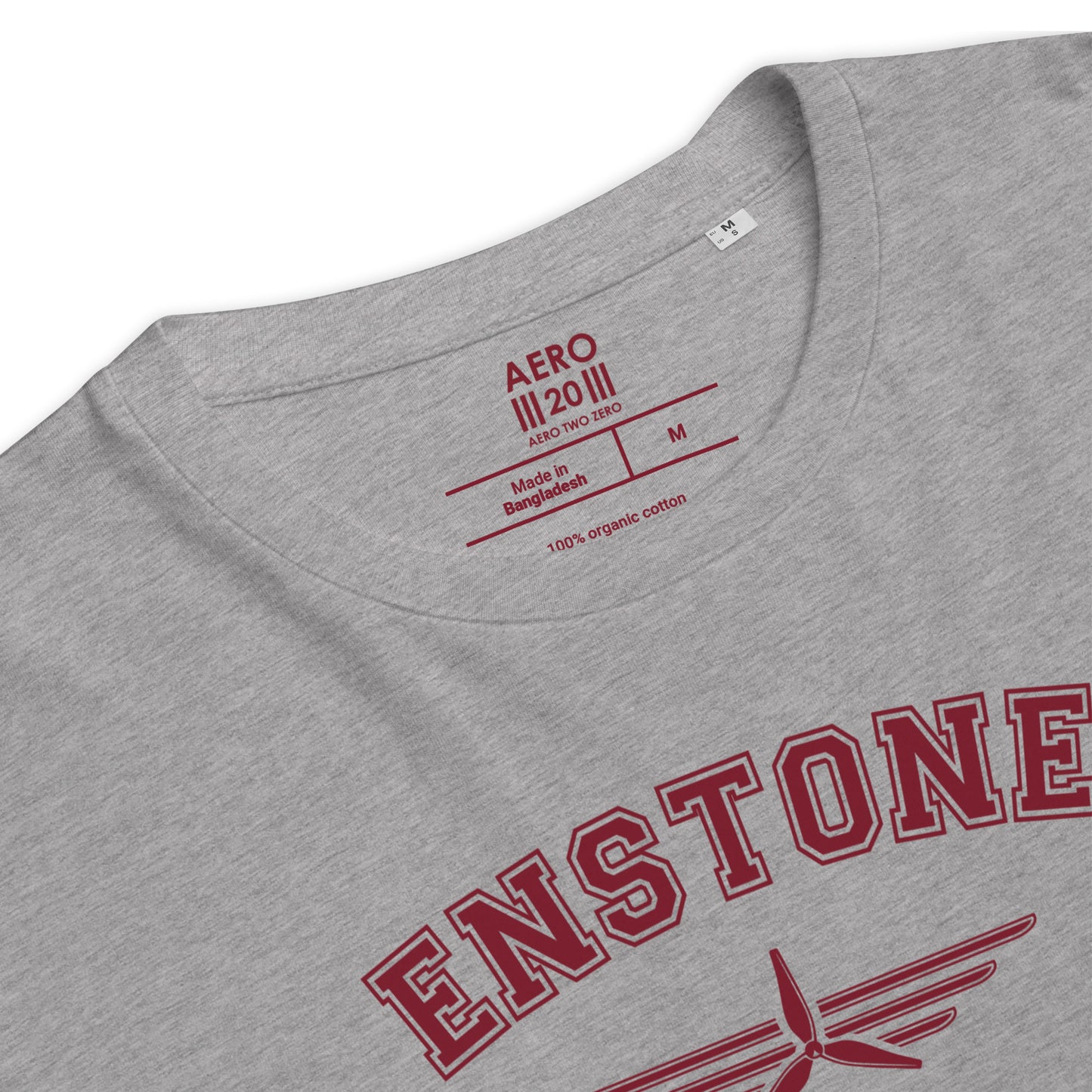 Enstone Aerodrome Classic Collegiate Unisex Organic Cotton T-Shirt