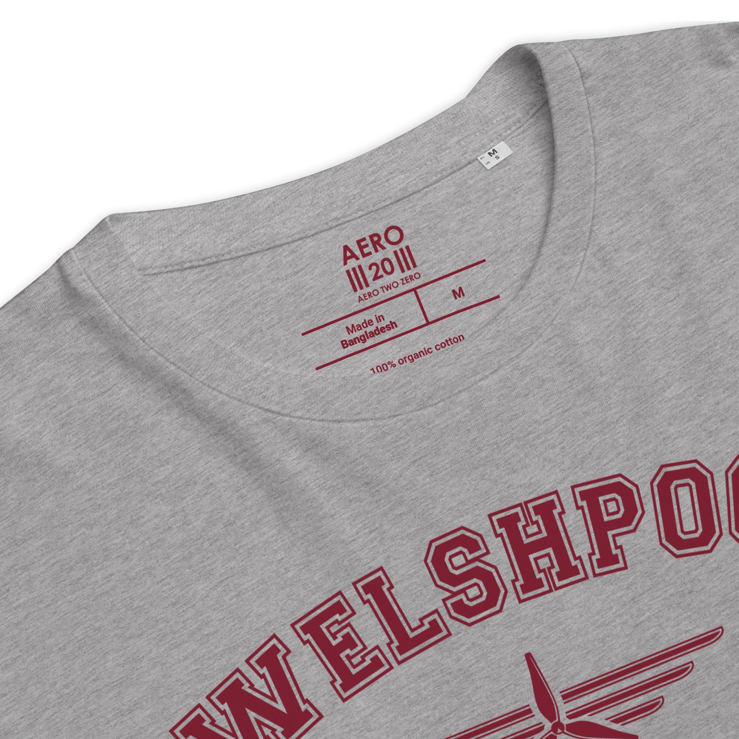 Welshpool Airport Classic Collegiate Unisex Organic Cotton T-Shirt