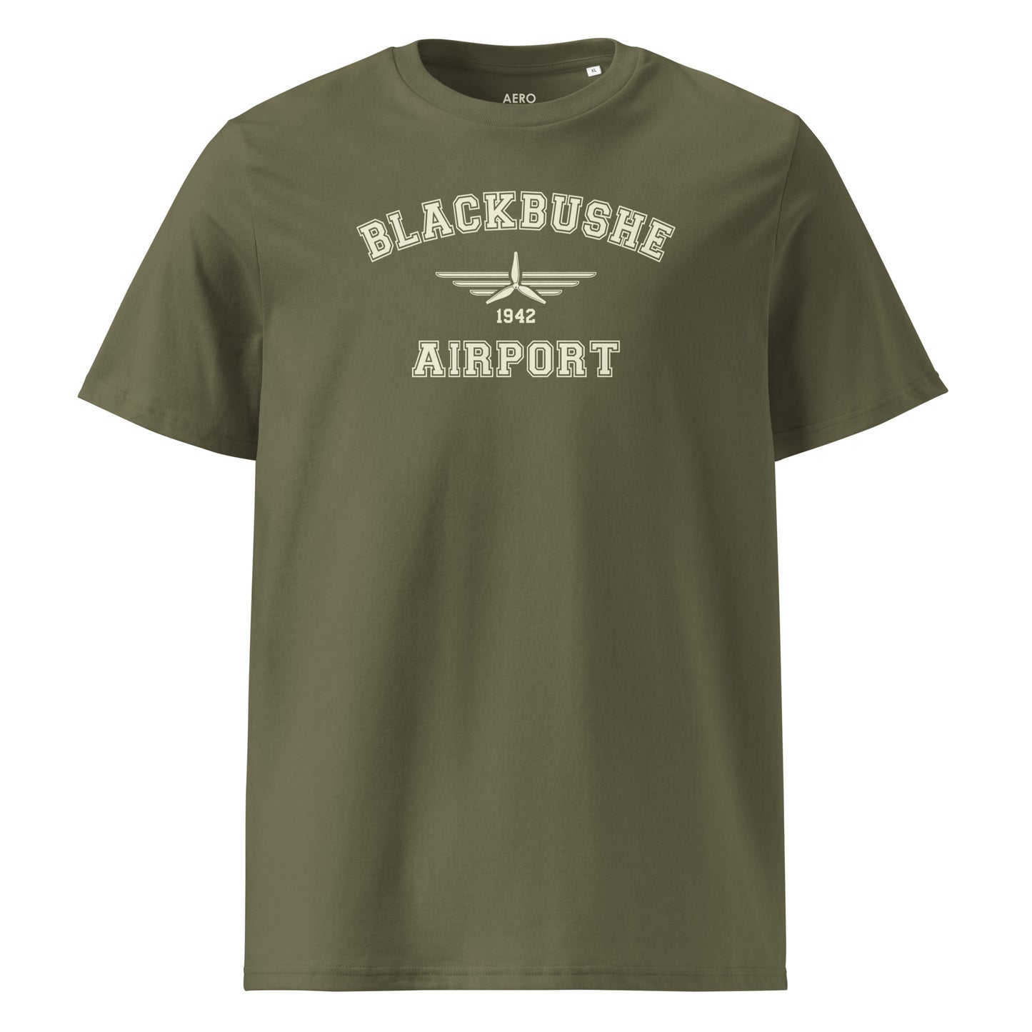 Blackbushe Airport Classic Collegiate Unisex Organic Cotton T-Shirt