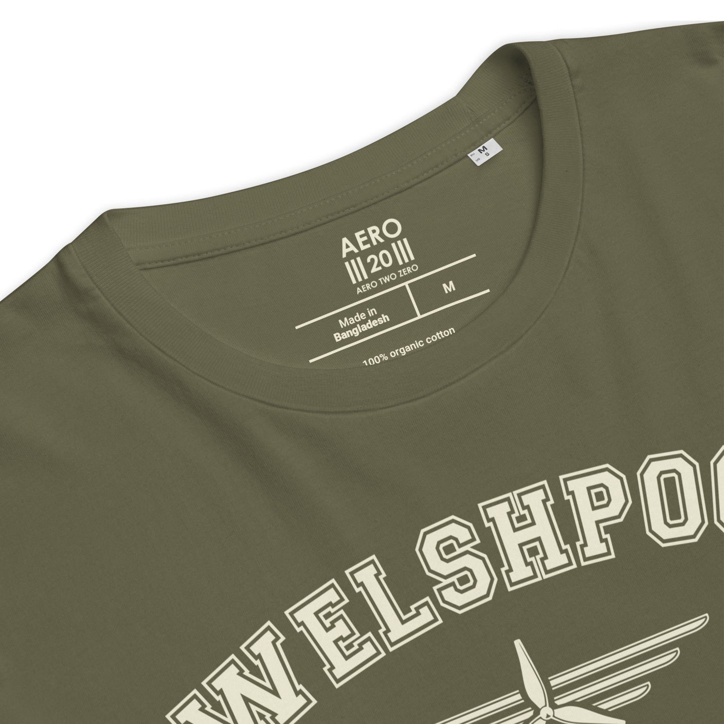 Welshpool Airport Classic Collegiate Unisex Organic Cotton T-Shirt