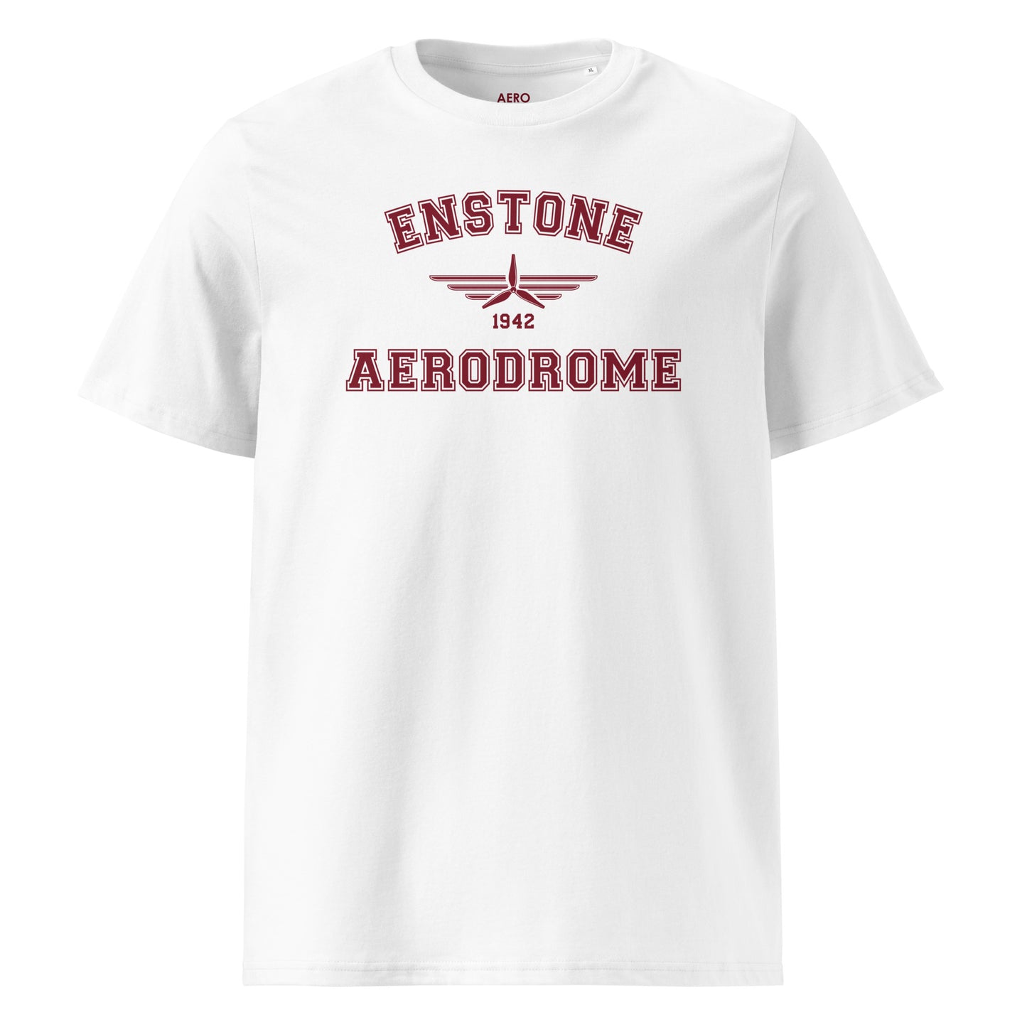 Enstone Aerodrome Classic Collegiate Unisex Organic Cotton T-Shirt