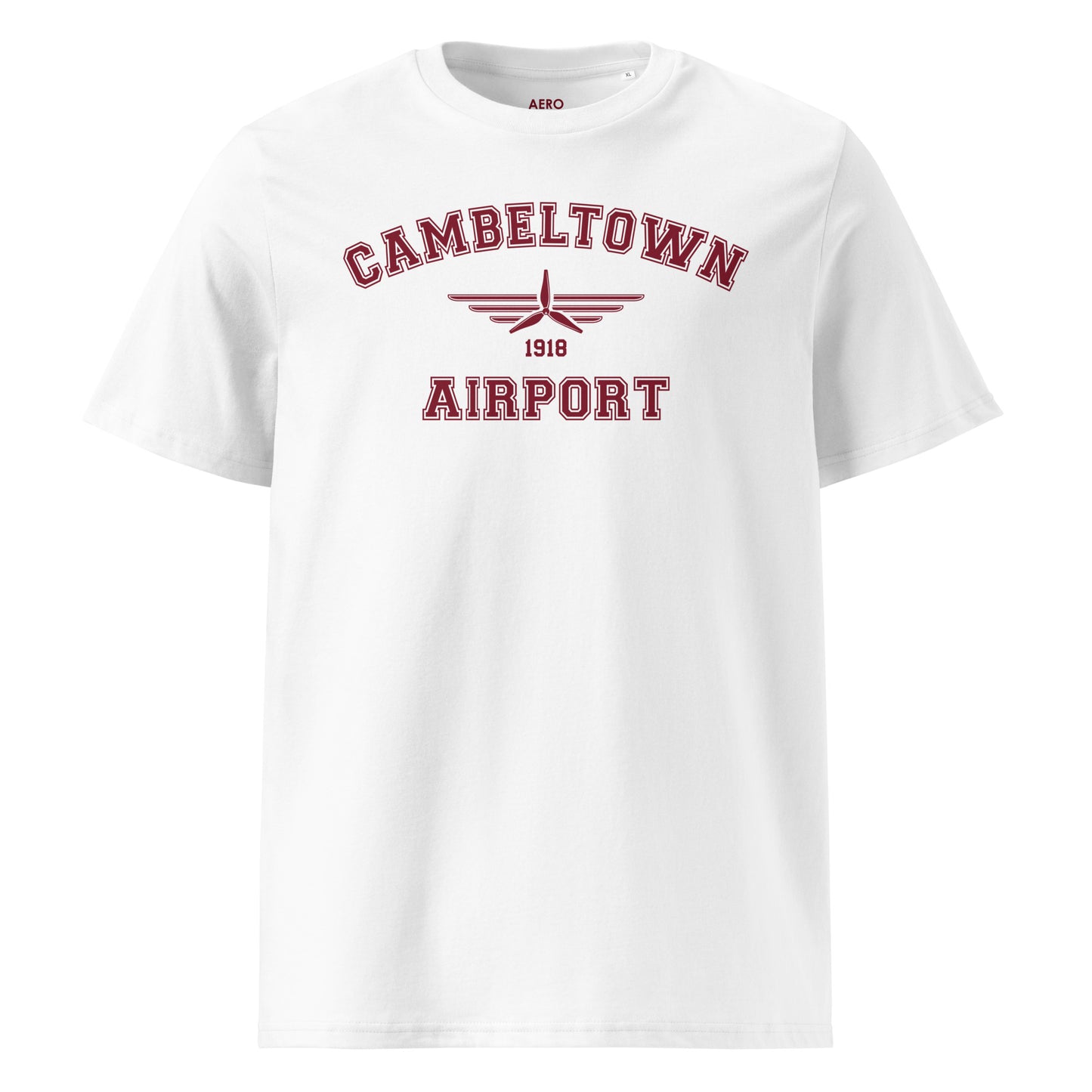 Campbeltown Airport Classic Collegiate Unisex Organic Cotton T-Shirt