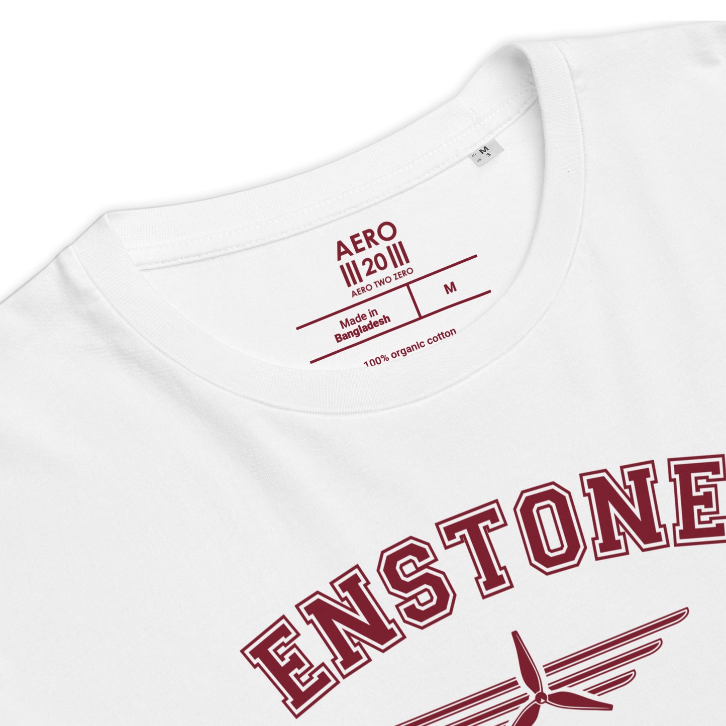 Enstone Aerodrome Classic Collegiate Unisex Organic Cotton T-Shirt