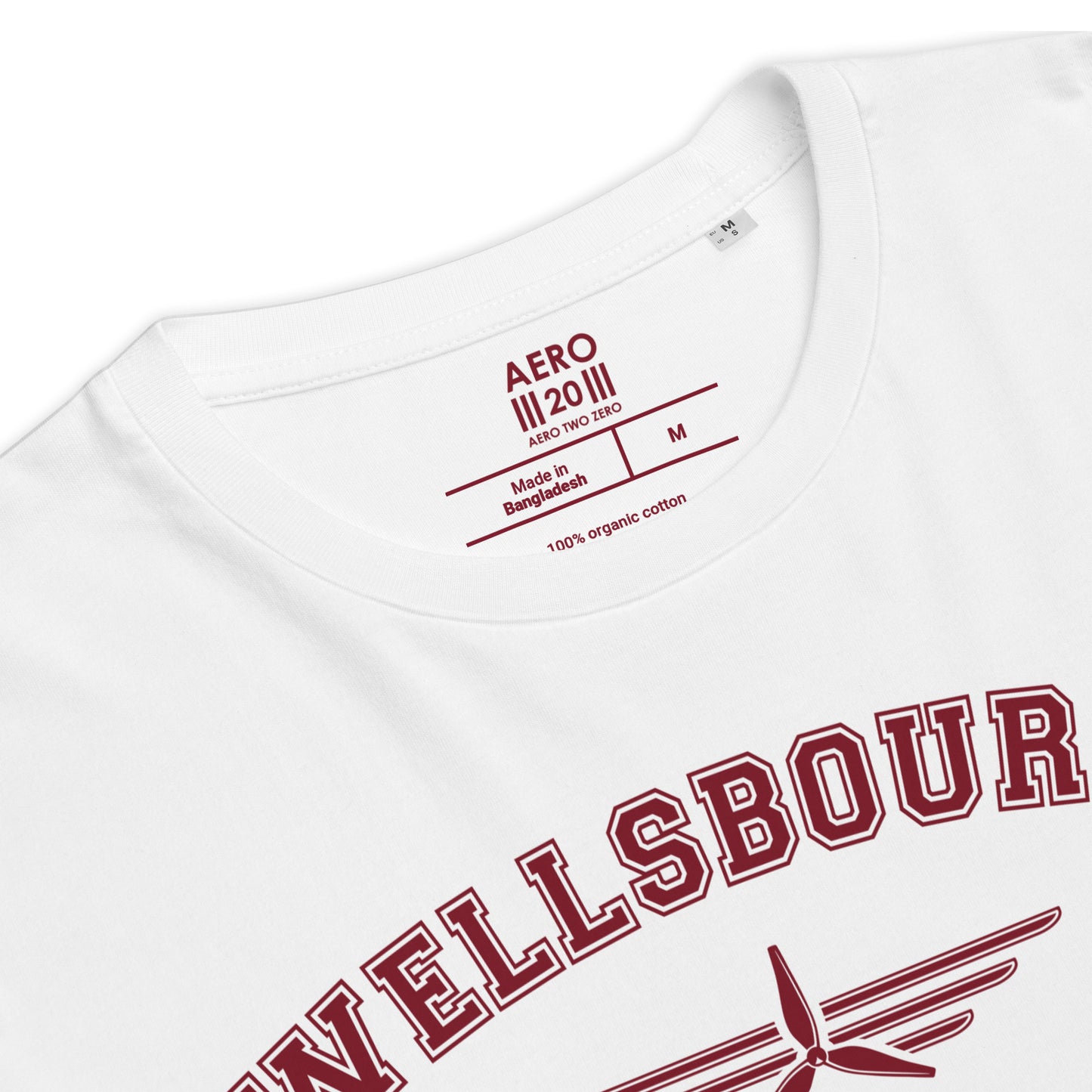 Wellsbourne Airfield Classic Collegiate Unisex Organic Cotton T-Shirt