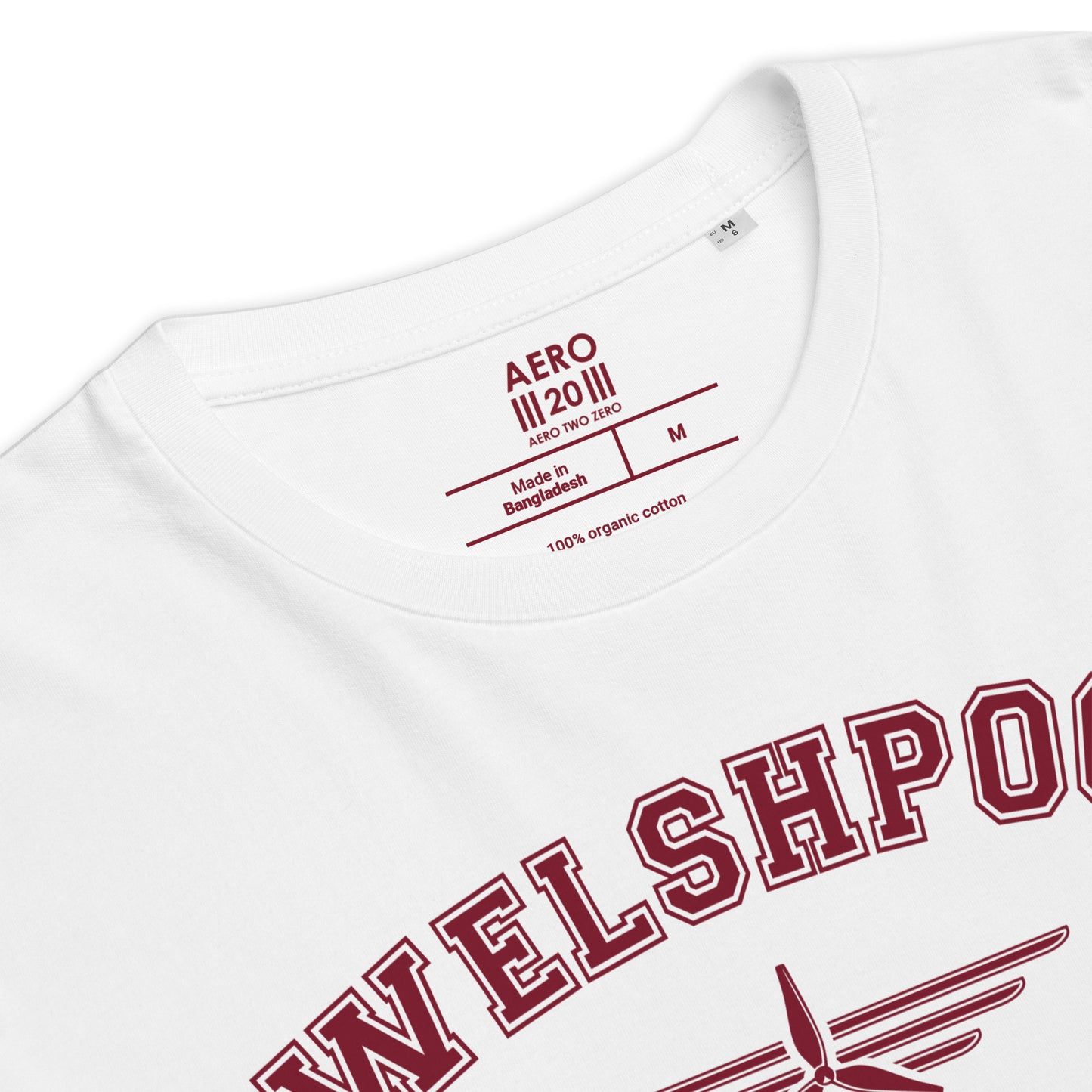 Welshpool Airport Classic Collegiate Unisex Organic Cotton T-Shirt