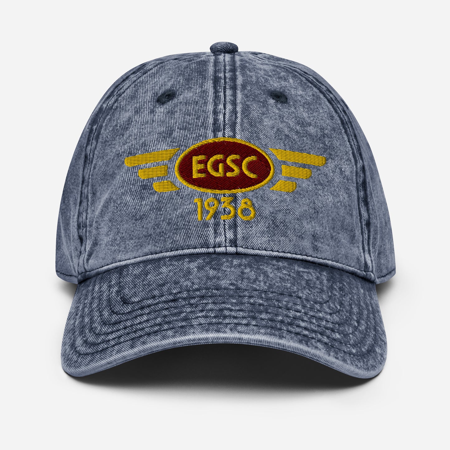 Cambridge Airport vintage cotton twill baseball cap with embroidered ICAO code.